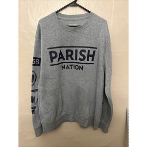 Thread Collective Parish Nation XXXL‎ Gray Crew Neck Sweatshirt Logo